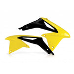 Acerbis Radiator Scoops - Suzuki RMZ450 2008-17, RMZ-X 2010 - Yellow/ Black