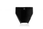Acerbis Front Number Board - Husqvarna TC125 2016-18, TC250 2017-18, FC 250/350/450 2016-18 - Black