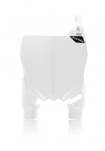 Acerbis Raptor Front Number Board - Yamaha YZ 125/250 2005-21, YZF 250/450 2010-17 - White