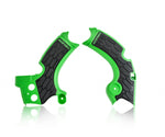 Acerbis X-Grip Frame Guards - Kawasaki KXF250 2017-20 - Green/ Black