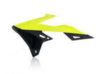 Acerbis Radiator Scoops - Suzuki RMZ250 2019-2025, RMZ450 2018-2025 - Fluro Yellow/ Black
