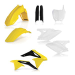 Acerbis Full Plastics Kit - Suzuki RMZ250 2018-20 - OEM (Yellow/White/Black)