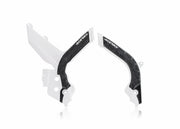 Acerbis X-Grip Frame Guards - KTM SX 125/250 2019-22, SX150 2019-20, SXF 250/350/450 & XC-F/ XC 2019-22 - White/ Black