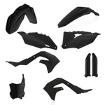 Acerbis Full Plastics Kit - Kawasaki KXF250 2021-2024, KXF450 2020-2023 - Metallic Black