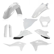 Acerbis Full Enduro Plastics Kit - Gas Gas EC 250/300 & 250/350F 2021-23 - Black/ White