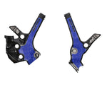 Acerbis X-Grip Frame Guards - Yamaha YZ85 2022-2025 - Black/Blue