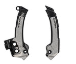 Acerbis X-Grip Frame Guards - Husqvarna TC 125/250 & FC 250/350/450 2023-2025 - Black/Grey