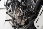SW Motech Round Frame Sliders - Yamaha XSR 700 2016-2024 - Black/Silver