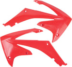UFO Radiator Scoops - Honda CRF250R 2010-13, CRF450 2009-12 - Red