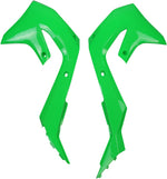 UFO Radiator Scoops - Kawasaki KXF450 2019-20 - Fluro Green