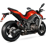 Scorpion Serket Taper Carbon Oval Exhaust For Kawasaki Z1000 2014-2016 No Panniers