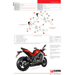 Scorpion Serket Taper Stainless Oval Exhaust For Kawasaki Z1000 2014-2016 No Panniers