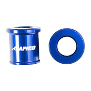 Apico Front Wheel Spacers For Yamaha YZ65 2018-2025, YZ80 1993-2001, YZ85 2002-2025 Blue