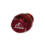 Apico Magnetic Sump Drain Bolt M12 X 12mm X 1.5 For KTM SX/SXF/EXC/EXC-F & Husqvarna TC/TE/FC/FE & Gas Gas MC/EC All Red