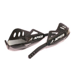 Apico Apico Enduro Hand Guards With Full Wrap Around Aluminium Frame Black