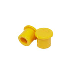 Apico Silicone Push On Trials Valve Caps - Set Of 2 Yellow