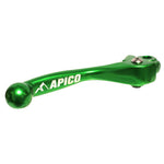 Apico Elite Brake Lever For Suzuki RM85 2005-2025, Kawasaki KX 2000-2026, KXF 2004-2012, Yamaha YZ 65/85 2001-2025, YZ 125/250 2001-2007 Green