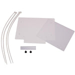 Apico Front Number Board Plastic With Window White