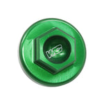 Works Connection Oil Fill Plug For Honda/Kawasaki/Suzuki KX250 2005-2007, KXF250 2004-2023, KX250XC 2020-2023, KXF450 2006-2023, KX450XC 2020-2023, RMZ250 2004-2006 Green