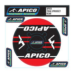 Apico Apico Trials Rear Sprocket Sticker 41T-42T Red