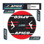 Apico Apico Trials Rear Sprocket Sticker 41T-42T Red