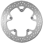 SBS Standard Round Front Left Brake Disc For Piaggio Beverly 125 2007-2009 - Silver
