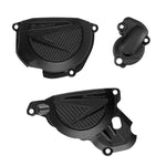 Polisport Clutch & Ignition Cover Protectors For Beta RR 350/480 2020-2025 Black