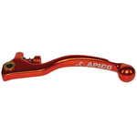 Apico Elite Clutch Lever Forged Trials Braktec Short With Adjuster Orange/orange