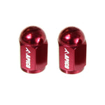 Apico CNC Aluminium Valve Cap 2-pack Red