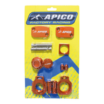 Apico Factory Bling For KTM SX125 2016-2022, SX 125/250 2014-2022, SXF 250/350/450 2014-2022, Husqvarna TC250 2022-2022, FC 250/350/450 2022-2022, Gas Gas MC 125/250/450 2021-2023 Orange