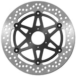SBS Stainless Steel Front Brake Disc For Honda CB600F Hornet 2000-2006 - Black/Silver