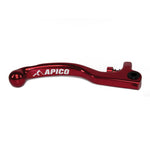 Apico Elite Brake Lever For AJP 2 Hole Trials Applications Red Short
