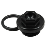 Works Connection Oil Fill Plug For Kawasaki KX250 2005-2007, KXF250 2004-2023, KX250XC 2020-2023, KXF450 2006-2023, KX450XC 2020-2023, Suzuki RMZ250 2004-2006 Black