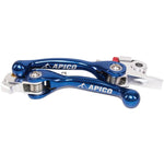 Apico Set Of Flexi Levers For Kawasaki KXF450 & KX450XC 2024-2025 Blue