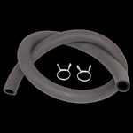 Apico Fuel Pipe 8mm X 13mm Dual Layer OEM Style Fuel Pipe 0.5 Meter With Clips Grey