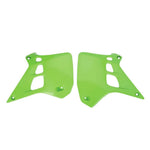 Polisport Radiator Scoops For Kawasaki KX125 1990-1991 Green