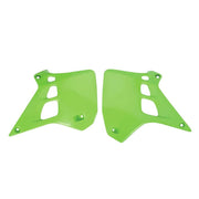Polisport Radiator Scoops For Kawasaki KX125 1990-1991 Green