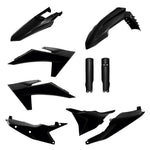 Polisport Enduro Plastics Kit Without Headlight Surround For KTM EXC/EXC-F 2024-2025 Black