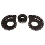 Apico 20mm Snail Cams With Spacer Black