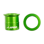Apico Front Wheel Spacers For Kawasaki KX 125/250 2006-2008, KXF250 2004-2020, KXF450 2006-2018 Green
