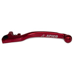 Apico Elite Clutch Lever Forged Trials AJP 2 Hole With Adjuster Red/red Long