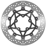SBS Stainless Steel Front Brake Disc For Triumph Daytona 675 2013-2015 - Black/Silver