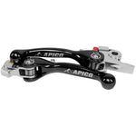 Apico Set Of Flexi Levers For Kawasaki KXF450 & KX450XC 2024-2025 Black