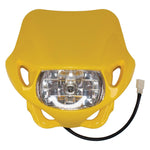 Apico Universal Enduro Headlight Unit With Hi/Low Beam Yellow