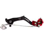 Apico Forged Brake Pedal For KTM SX65 2024-2025, Husqvarna TC65 2024-2025, Gas Gas MC65 2024-2025 Black/Red