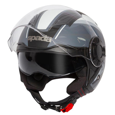 Spada Lycan Strobe Matt Black White Helmet