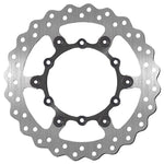 SBS Stainless Steel Front Brake Disc For Yamaha WRF250 2017-2020 - Black/Silver