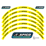 Apico Rim Sticker Kit 21" Front & 18" Rear Yellow/black