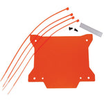 Apico Front Number Board Plastic With Window New X Shape Orange