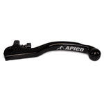 Apico Elite Clutch Lever Forged Trials Grimeca Short With Adjuster Black/black